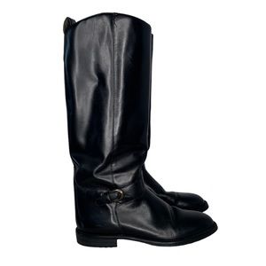 Nine West classic leather riding boots size 9